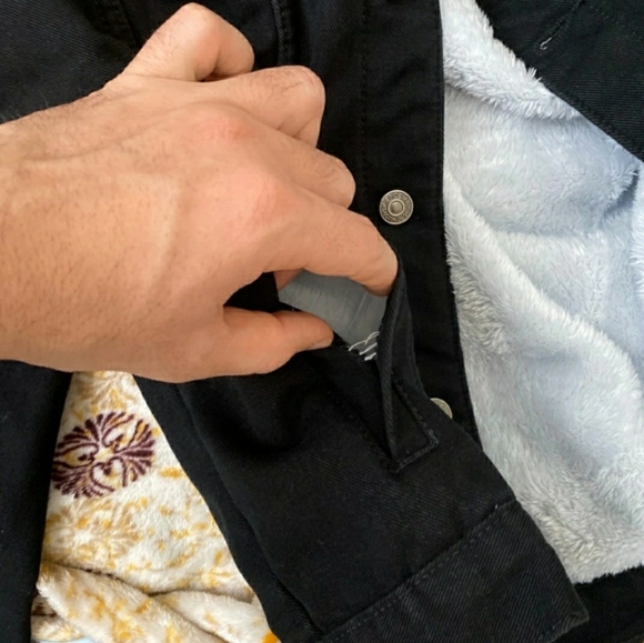 Black vintage denim jacket - Picture 2 of 2